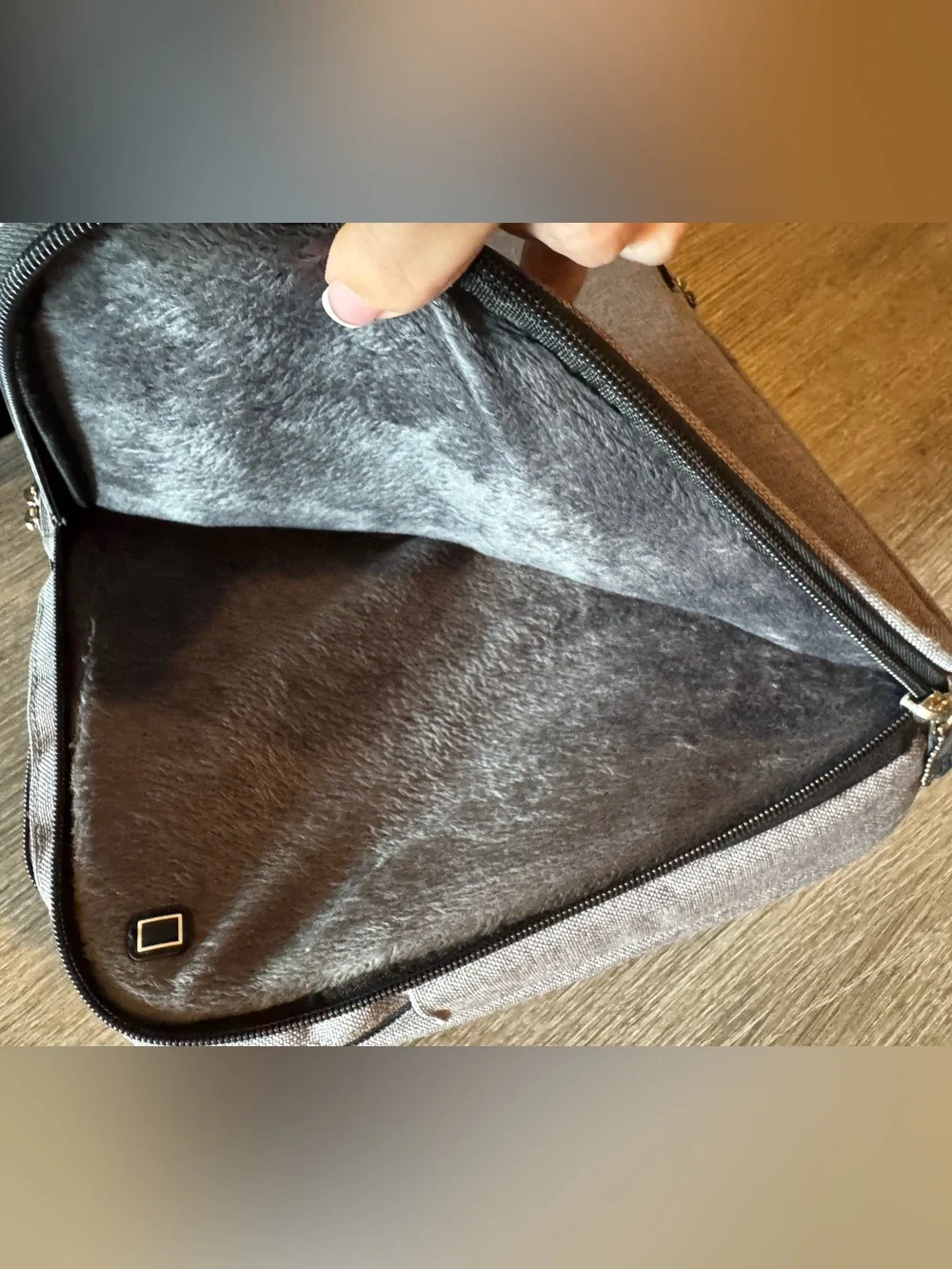 iHome Smart Brief Heathered Gray Laptop Bag / Tech Organizer Sleeve